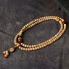 Pulsera de Paz con Semillas de Bodhi y Ojo de Tigre Bodhi Seed Tiger's Eye Peace Bracelet