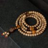 Pulsera de Paz con Semillas de Bodhi y Ojo de Tigre Bodhi Seed Tiger's Eye Peace Bracelet
