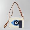 Bolso de Lona Hamsa Evil Eye Canvas Hamsa Evil Eye Crossbody Bag