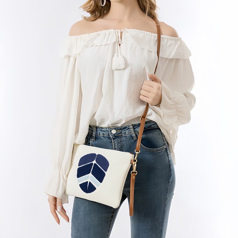 Bolso de Lona Hamsa Evil Eye Canvas Hamsa Evil Eye Crossbody Bag