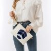 Bolso de Lona Hamsa Evil Eye Canvas Hamsa Evil Eye Crossbody Bag