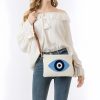 Bolso de Lona Hamsa Evil Eye Canvas Hamsa Evil Eye Crossbody Bag