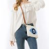 Bolso de Lona Hamsa Evil Eye Canvas Hamsa Evil Eye Crossbody Bag