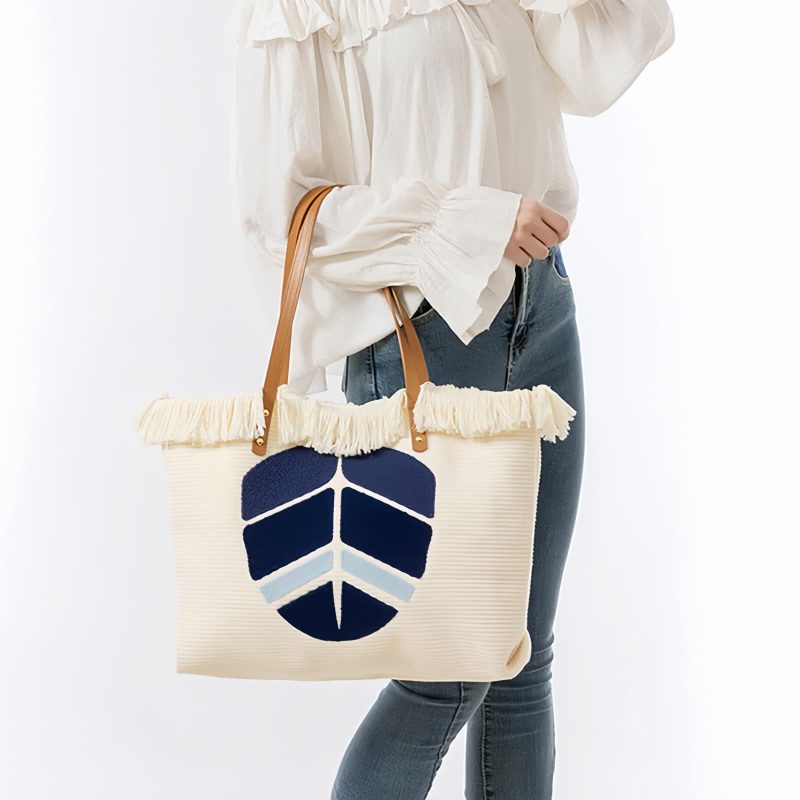 Bolso Tote de Lona con Ojo Turco y Mano de Fátima Canvas Evil Eye Hamsa Tote Bag