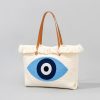 Bolso Tote de Lona con Ojo Turco y Mano de Fátima Canvas Evil Eye Hamsa Tote Bag
