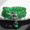 Pulsera de la Fortuna con Tres Vueltas de Crisoberilo y Pixiu Chrysoberyl Pixiu Triple Wrap Wealth Bracelet