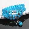 Pulsera de la Fortuna con Tres Vueltas de Crisoberilo y Pixiu Chrysoberyl Pixiu Triple Wrap Wealth Bracelet