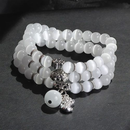 Pulsera de Riqueza Triple Envoltura de Crisoberilo Pixiu Pulsera de Riqueza Triple Envoltura de Crisoberilo Pixiu