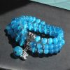 Pulsera de la Fortuna con Tres Vueltas de Crisoberilo y Pixiu Chrysoberyl Pixiu Triple Wrap Wealth Bracelet