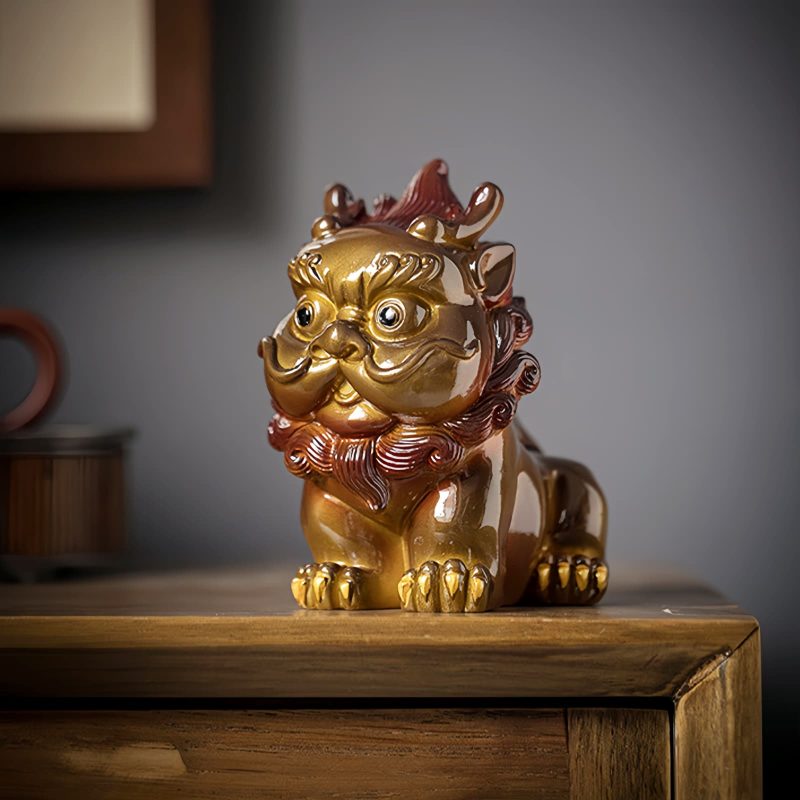 Decoración de Mascota de Té de Resina PiXiu que Cambia de Color Color Changing PiXiu Resin Tea Pet Decoration