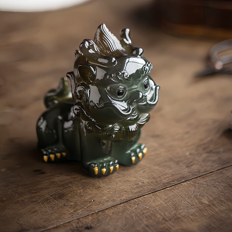 Decoración de Mascota de Té de Resina PiXiu que Cambia de Color Color Changing PiXiu Resin Tea Pet Decoration