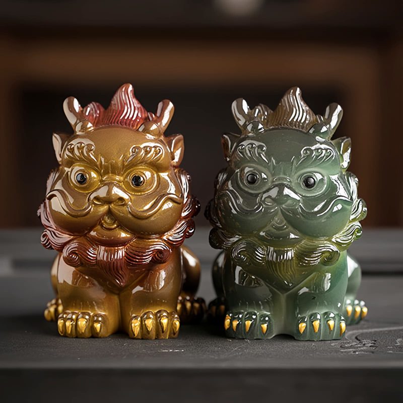 Decoración de Mascota de Té de Resina PiXiu que Cambia de Color Color Changing PiXiu Resin Tea Pet Decoration