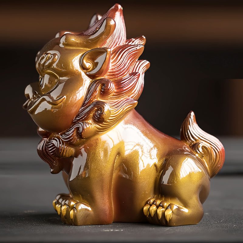 Decoración de Mascota de Té de Resina PiXiu que Cambia de Color Color Changing PiXiu Resin Tea Pet Decoration