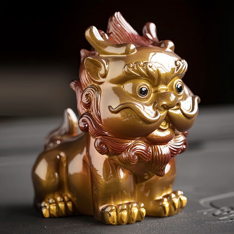 Decoración de Mascota de Té de Resina PiXiu que Cambia de Color Color Changing PiXiu Resin Tea Pet Decoration