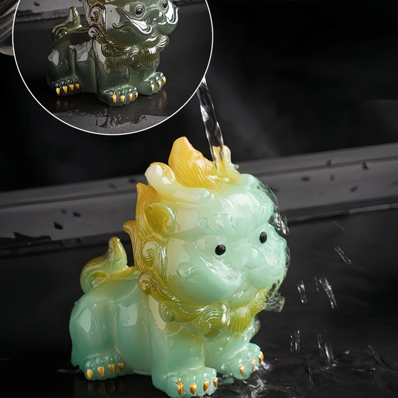 Decoración de Mascota de Té de Resina PiXiu que Cambia de Color Color Changing PiXiu Resin Tea Pet Decoration