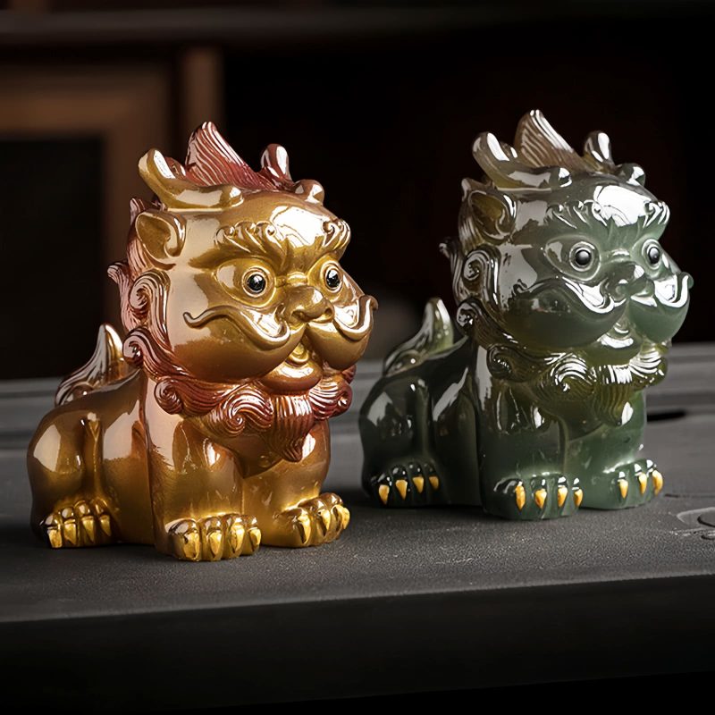 Decoración de Mascota de Té de Resina PiXiu que Cambia de Color Color Changing PiXiu Resin Tea Pet Decoration