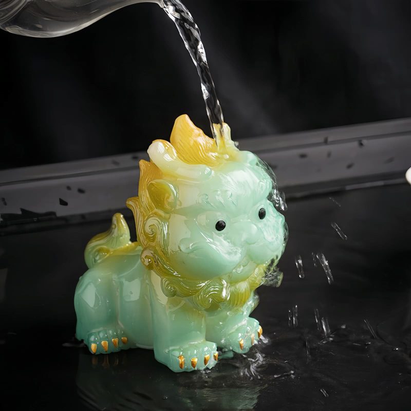 Decoración de Mascota de Té de Resina PiXiu que Cambia de Color Color Changing PiXiu Resin Tea Pet Decoration