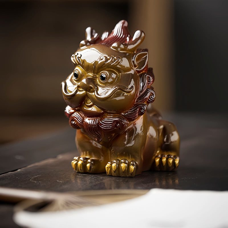 Decoración de Mascota de Té de Resina PiXiu que Cambia de Color Color Changing PiXiu Resin Tea Pet Decoration