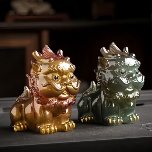 Decoración de Mascota de Té de Resina PiXiu que Cambia de Color Decoración de Mascota de Té de Resina PiXiu que Cambia de Color