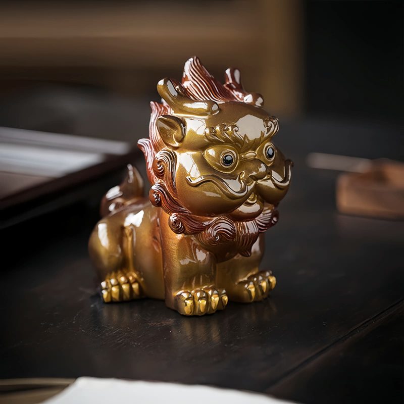 Decoración de Mascota de Té de Resina PiXiu que Cambia de Color Color Changing PiXiu Resin Tea Pet Decoration