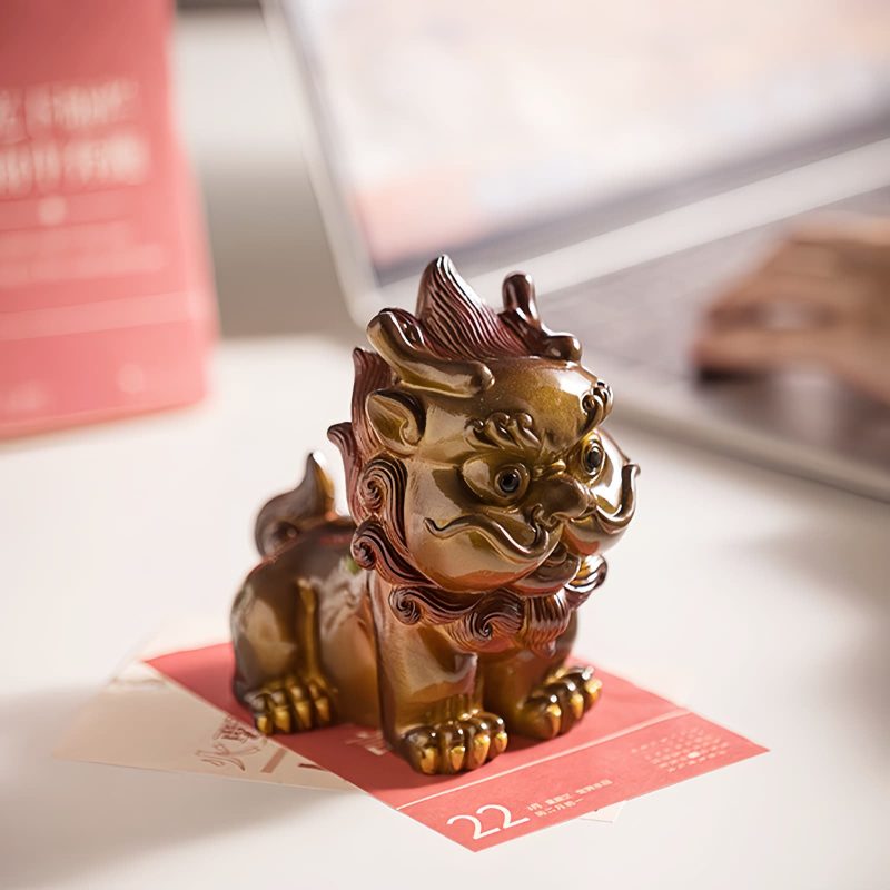 Decoración de Mascota de Té de Resina PiXiu que Cambia de Color Color Changing PiXiu Resin Tea Pet Decoration