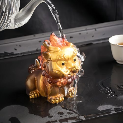 Decoración de Mascota de Té de Resina PiXiu que Cambia de Color Decoración de Mascota de Té de Resina PiXiu que Cambia de Color