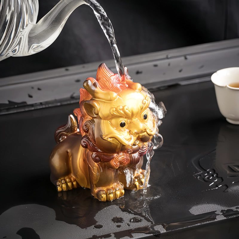 Decoración de Mascota de Té de Resina PiXiu que Cambia de Color Color Changing PiXiu Resin Tea Pet Decoration