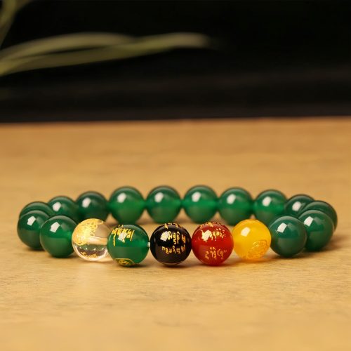 Pulsera de Mejora de Riqueza de Ágata de los Cinco Elementos Pulsera de Mejora de Riqueza de Ágata de los Cinco Elementos