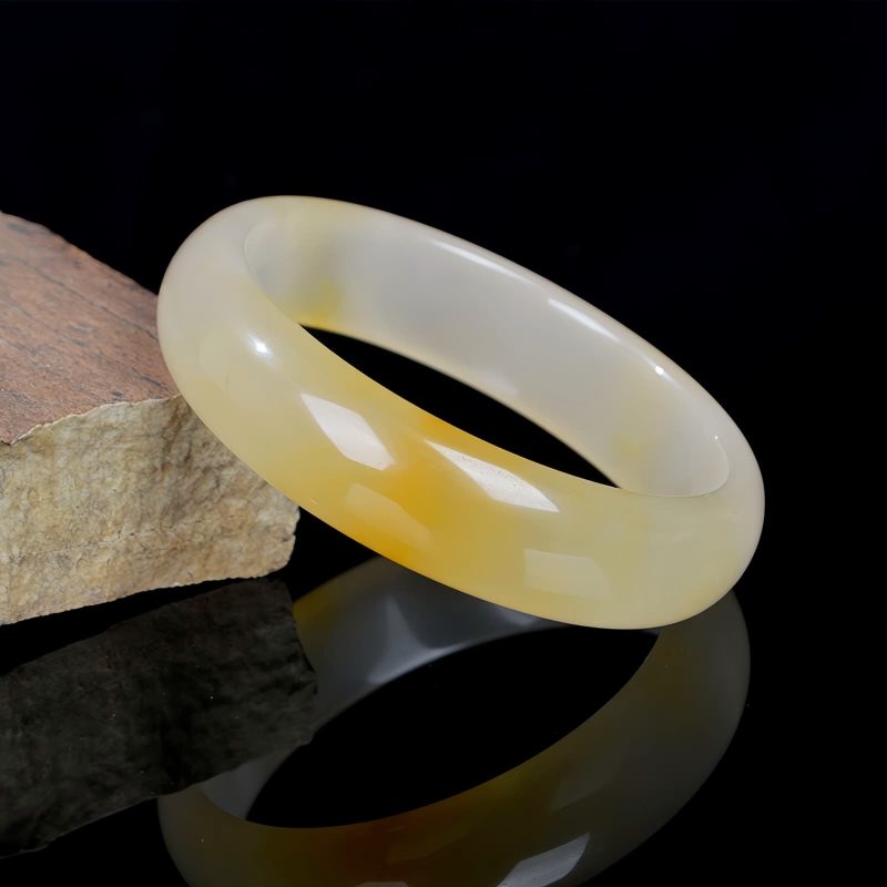 Pulsera de Protección de la Riqueza de Jade de Seda Dorada Golden Silk Jade Wealth Protection Bracelet