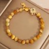 Handmade Tiger Eye Butterfly Protection Bracelet Handmade Tiger Eye Butterfly Protection Bracelet