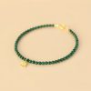 Pulseira Natural de Malachite com Encanto de Elefante Natural Malachite Elephant Charm Bracelet