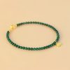 Pulseira Natural de Malachite com Encanto de Elefante Natural Malachite Elephant Charm Bracelet