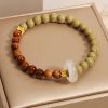 Pulsera Protectora con Ágata de Alashan y Semillas de Kuka Natural Alashan Agate Kuka Seed Protection Bracelet