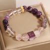 Pulsera de Sanación de Amatista Natural Natural Amethyst Healing Bracelet