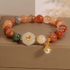 Pulsera de la Suerte con Jade Hetian Natural y Perla Natural Hetian Jade Luck Bracelet with Pearl