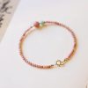 Pulsera de Energía Amorosa con Rodonita Bañada en Oro de 14K 14K Gold Plated Rhodonite Loving Energy Bracelet