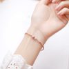 Pulsera de Energía Amorosa con Rodonita Bañada en Oro de 14K 14K Gold Plated Rhodonite Loving Energy Bracelet