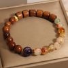 Pulsera de Protección de Sándalo, Citrino y Palo de Rosa Sandalwood Citrine Protection Bracelet