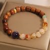 Pulsera de Protección de Sándalo, Citrino y Palo de Rosa Sandalwood Citrine Protection Bracelet