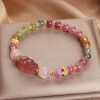 Pulsera de Amor de Cuarzo Fresa y Turmalina Strawberry Quartz Love Tourmaline Bracelet