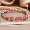 Pulsera de Amor de Cuarzo Fresa y Turmalina Strawberry Quartz Love Tourmaline Bracelet