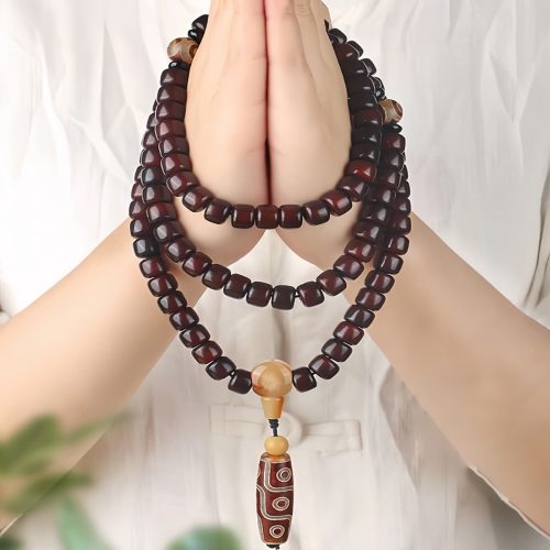 Pulsera de la Suerte con Dzi de Tres Ojos y Jade Pulsera de la Suerte con Dzi de Tres Ojos y Jade
