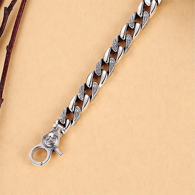 Pulseira Tibetana Om Mani Padme Hum com Duplo Vajra Tibet Om Mani Padme Hum Double Dorje Bracelet