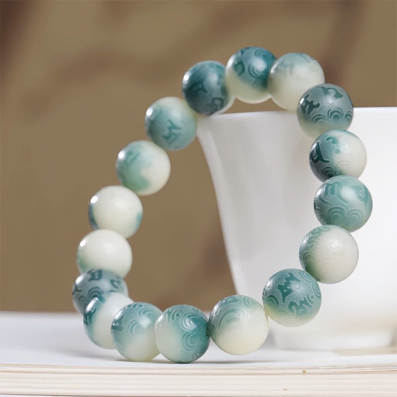 Pulseira Tibetana de Sementes de Bodhi "Om Mani Padme Hum" Tibetan Bodhi Seed Om Mani Padme Hum Bracelet