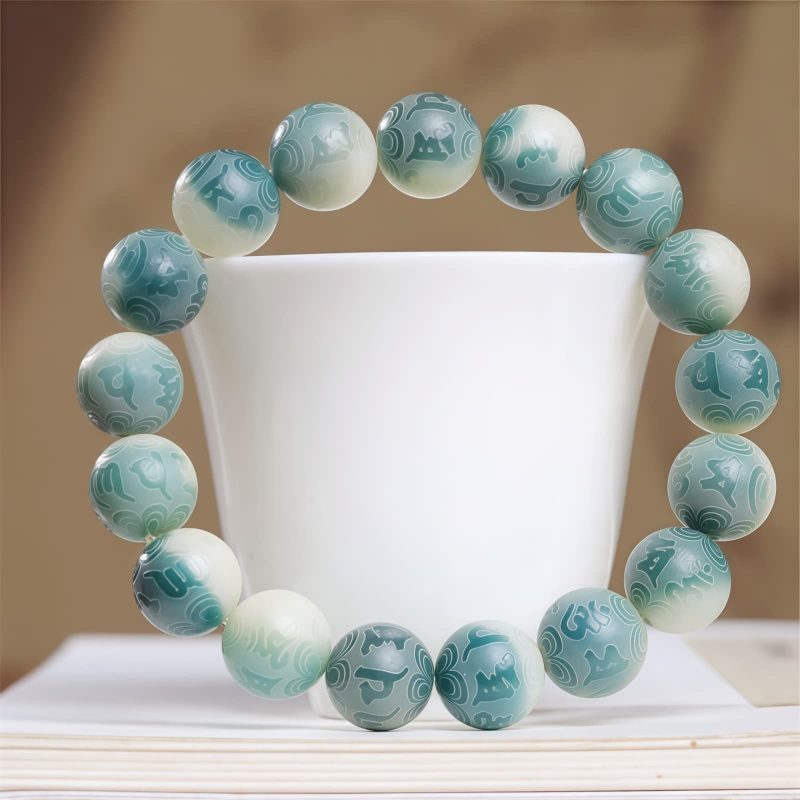 Pulseira Tibetana de Sementes de Bodhi "Om Mani Padme Hum" Tibetan Bodhi Seed Om Mani Padme Hum Bracelet