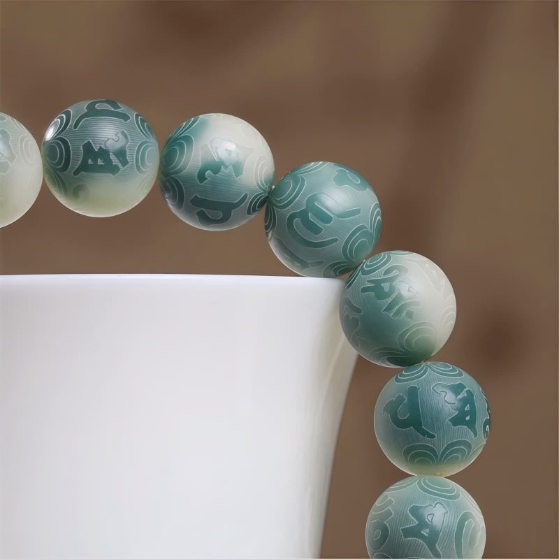 Pulseira Tibetana de Sementes de Bodhi "Om Mani Padme Hum" Tibetan Bodhi Seed Om Mani Padme Hum Bracelet