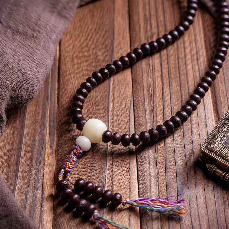 Pulsera Tibetana de Paz con Semillas de Bodhi Tibetan Bodhi Seed Peace Bracelet