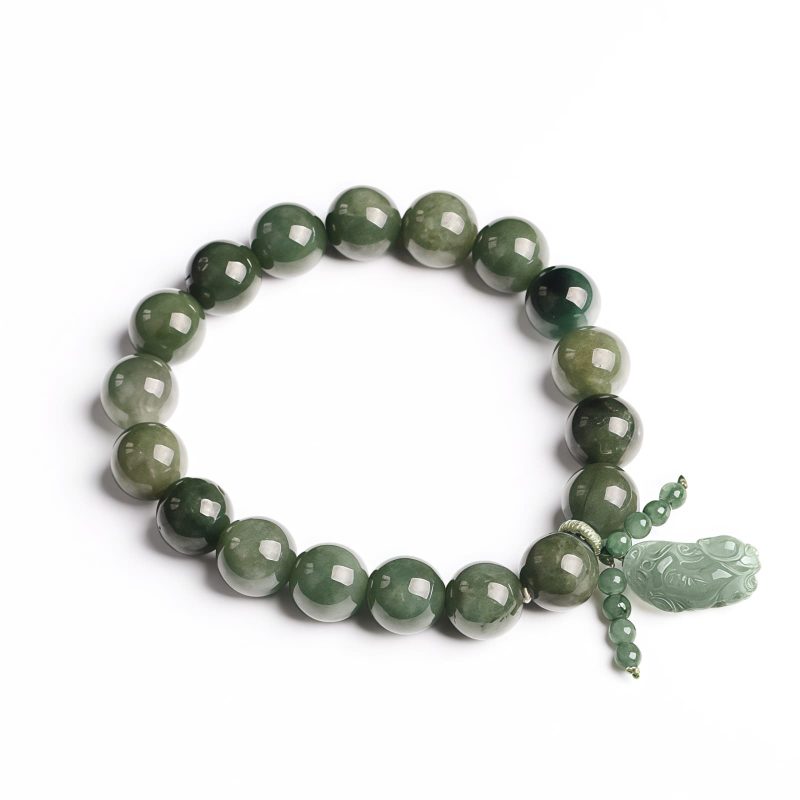 Pulsera de Riqueza PiXiu de Jade Tibetano Tibetan Jade PiXiu Wealth Bracelet