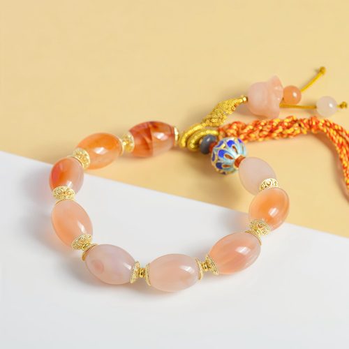 Brazalete de Confianza de Ágata Blanca Tibetana Brazalete de Confianza de Ágata Blanca Tibetana
