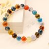 Pulsera de Ágata Caramelo: Rastreador de Estado de Ánimo Colorful Candy Agate Mood Tracker Bracelet